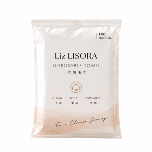Lisora高档独立包装一次性无纺布毛巾