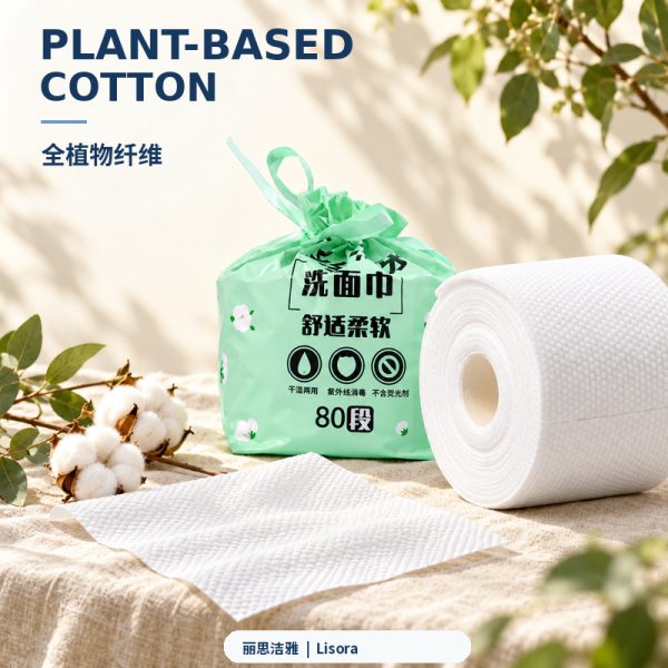 植物棉一次性卷面巾产品展示