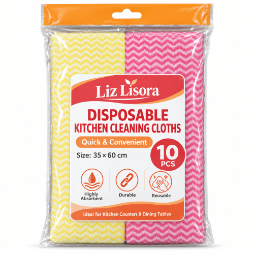 lisora-red-multi-pack-cleaning-cloths Lisora 红色平切袋装一次性无纺布清洁抹布