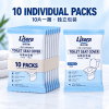 一次性马桶坐垫实拍，轻薄服帖不易移位，浴场民宿商用卫生隔菌垫